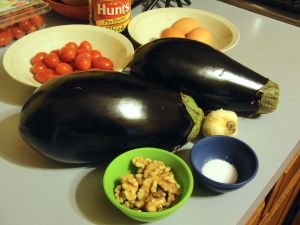 Mirza ghasemi ingredients.