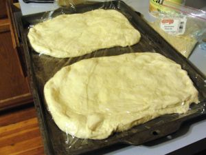 Barbari bread dough.